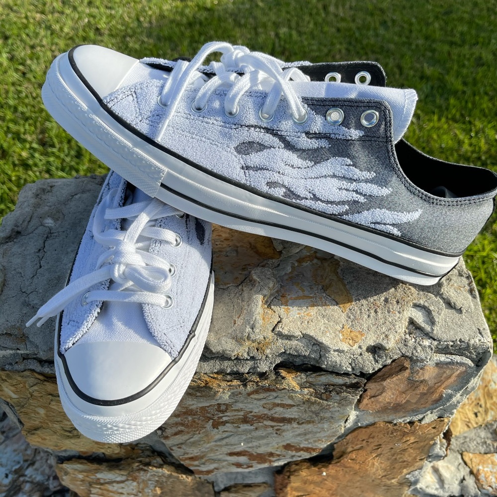 Converse Unisex Chuck 70 OX Black/White Flame